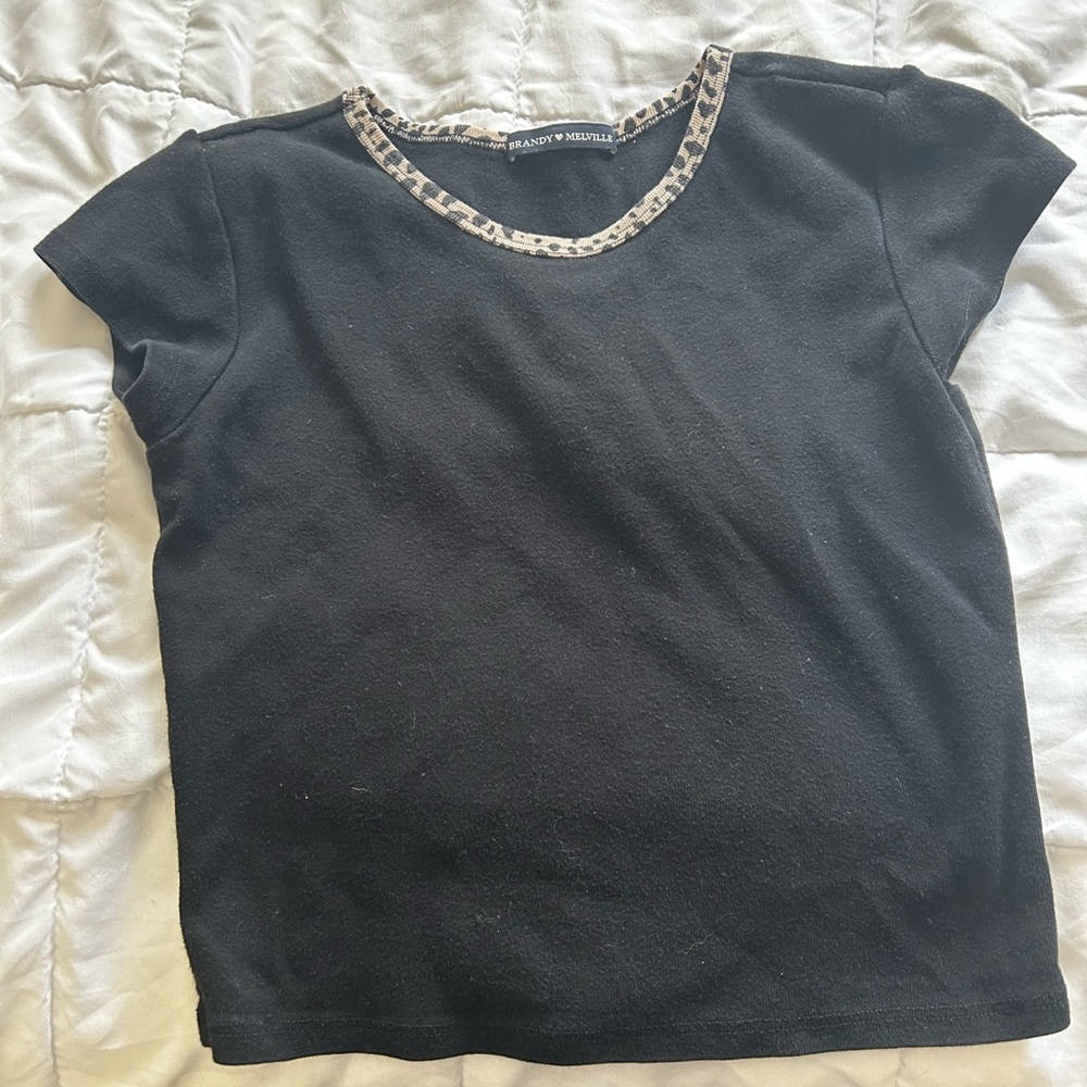 brandy melville crop top black
